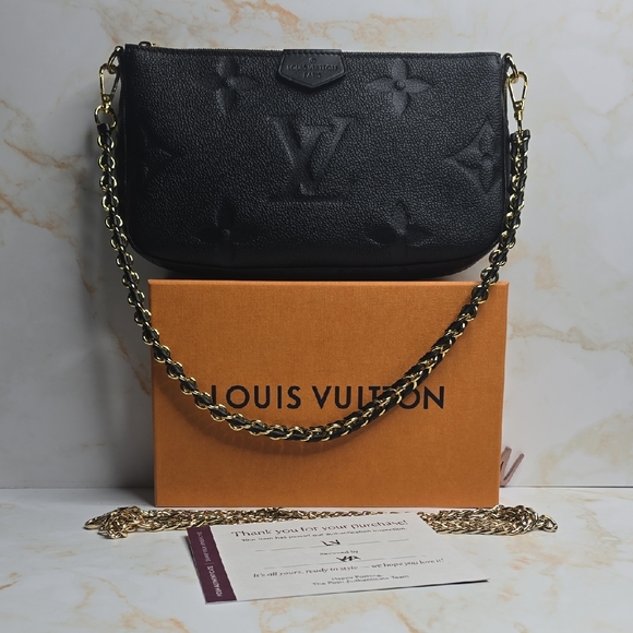 Louis Vuitton Handbags - Louis Vuitton Multi Pochette black Monogram Empreinte Noir Large